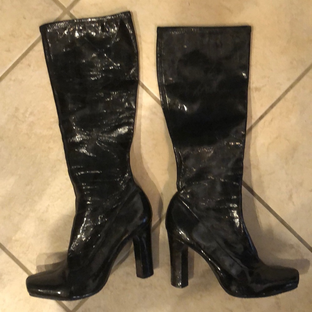 BCBG Patent Leather Boots